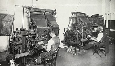 linotype machine linotype machine