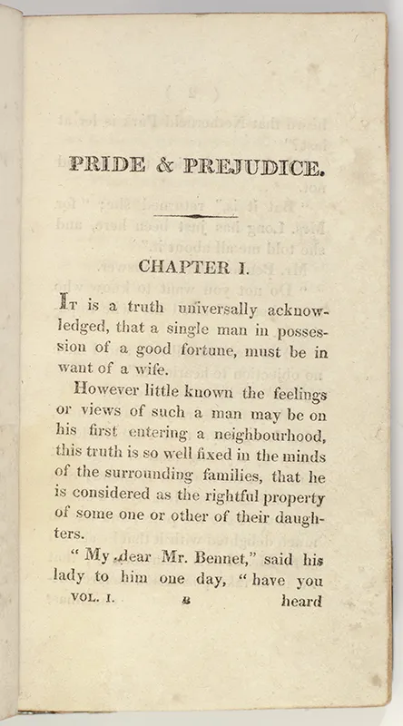pride and prejudice page typesetting page from the first edition of pride and prejudice classic novel typesetting example