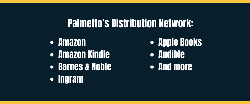 Palmettos Distribution Network Bullet point list of Palmetto’s Distribution Network on darker background