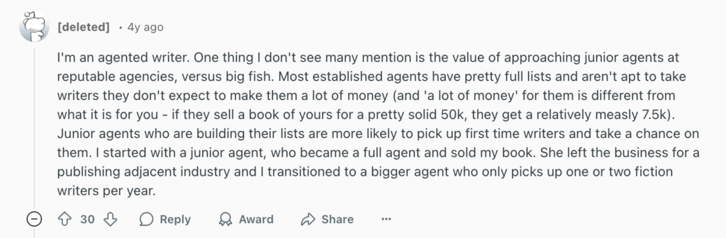 example of research for self publish or find an agent example of research for self-publish or find an agent