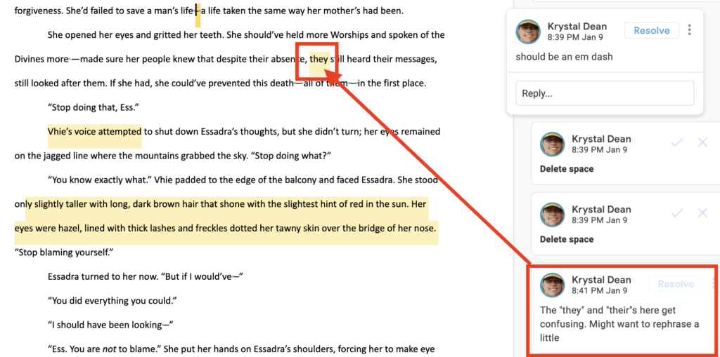 how to publish a book with feedback example