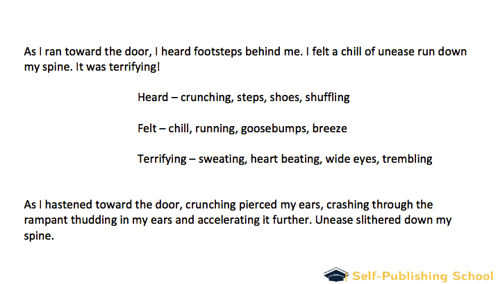 show don't tell exercise
