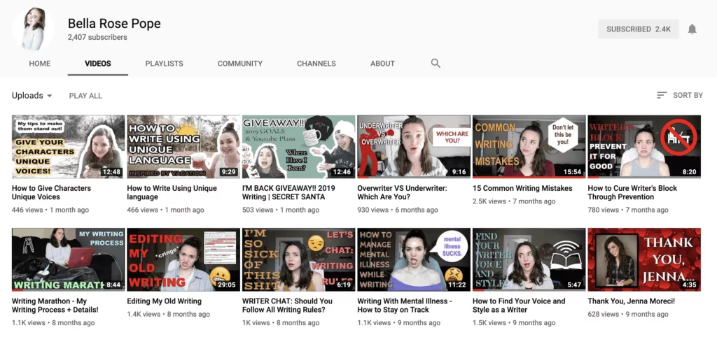 book marketing youtube example