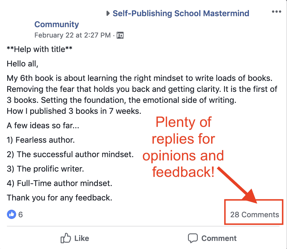 self-publishing companies community example