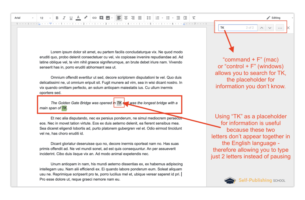 how to write faster example