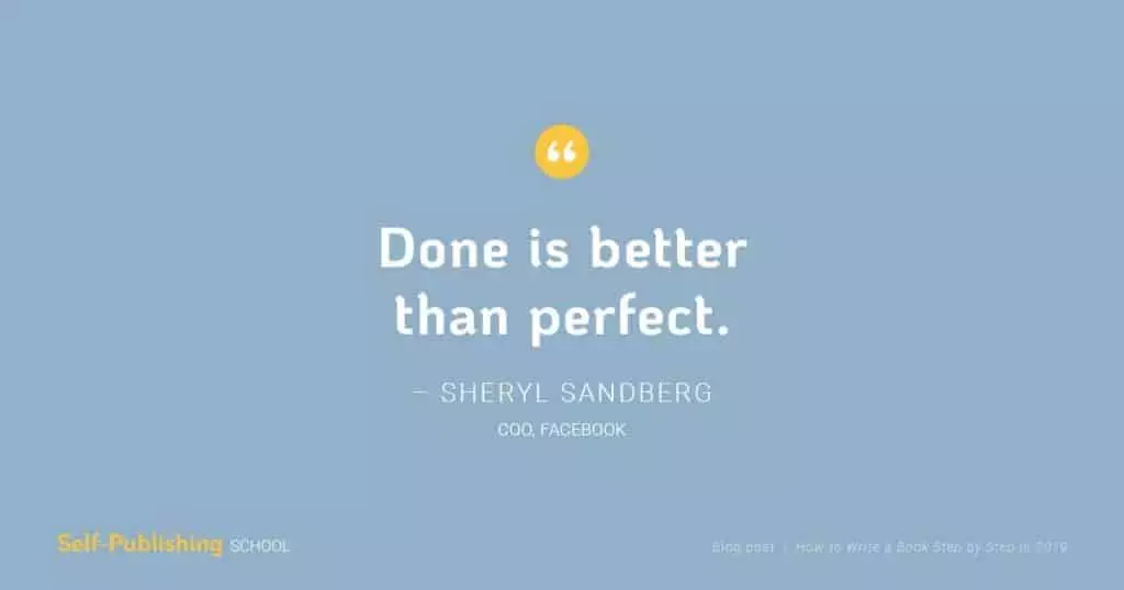 Done Is Better Than Perfect Quote