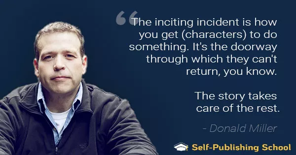 how to write a novel inciting incident quote