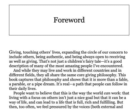 foreword page example