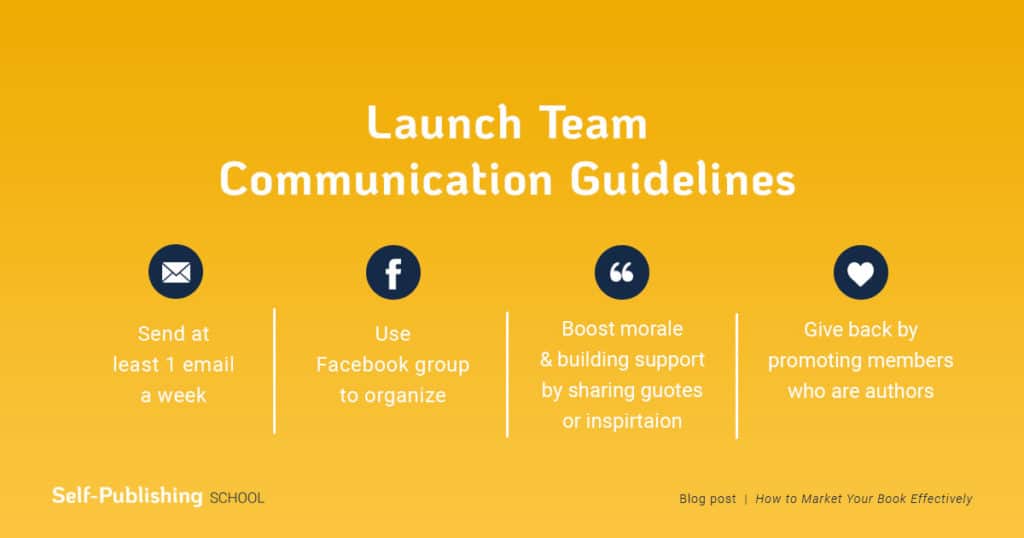 market a book - launch team guidelines
