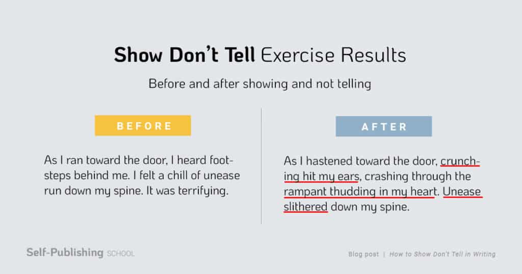 Show Don'T Tell Exercise Results