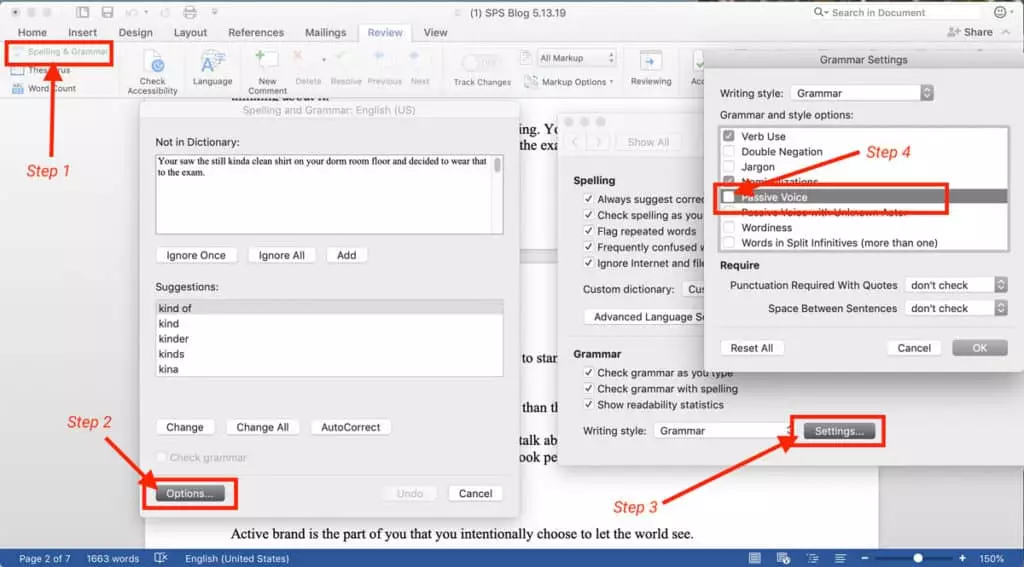 passive voice checker