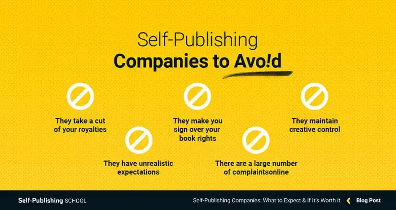 what are the self publishing companies to avoid