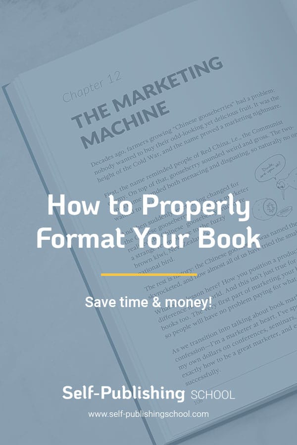 Format A Book