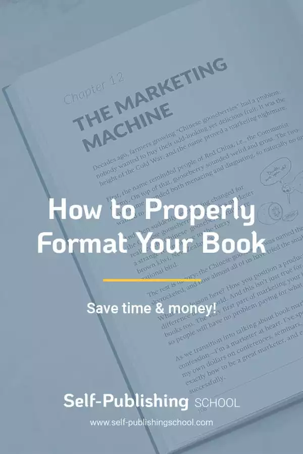 format a book