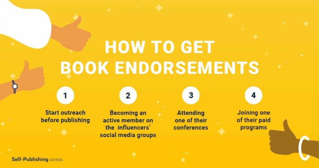 how to get book endorsements