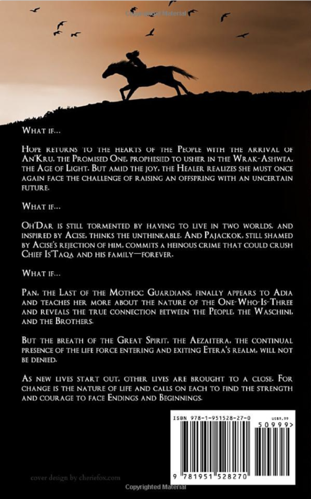 parts of a book - fiction back cover example