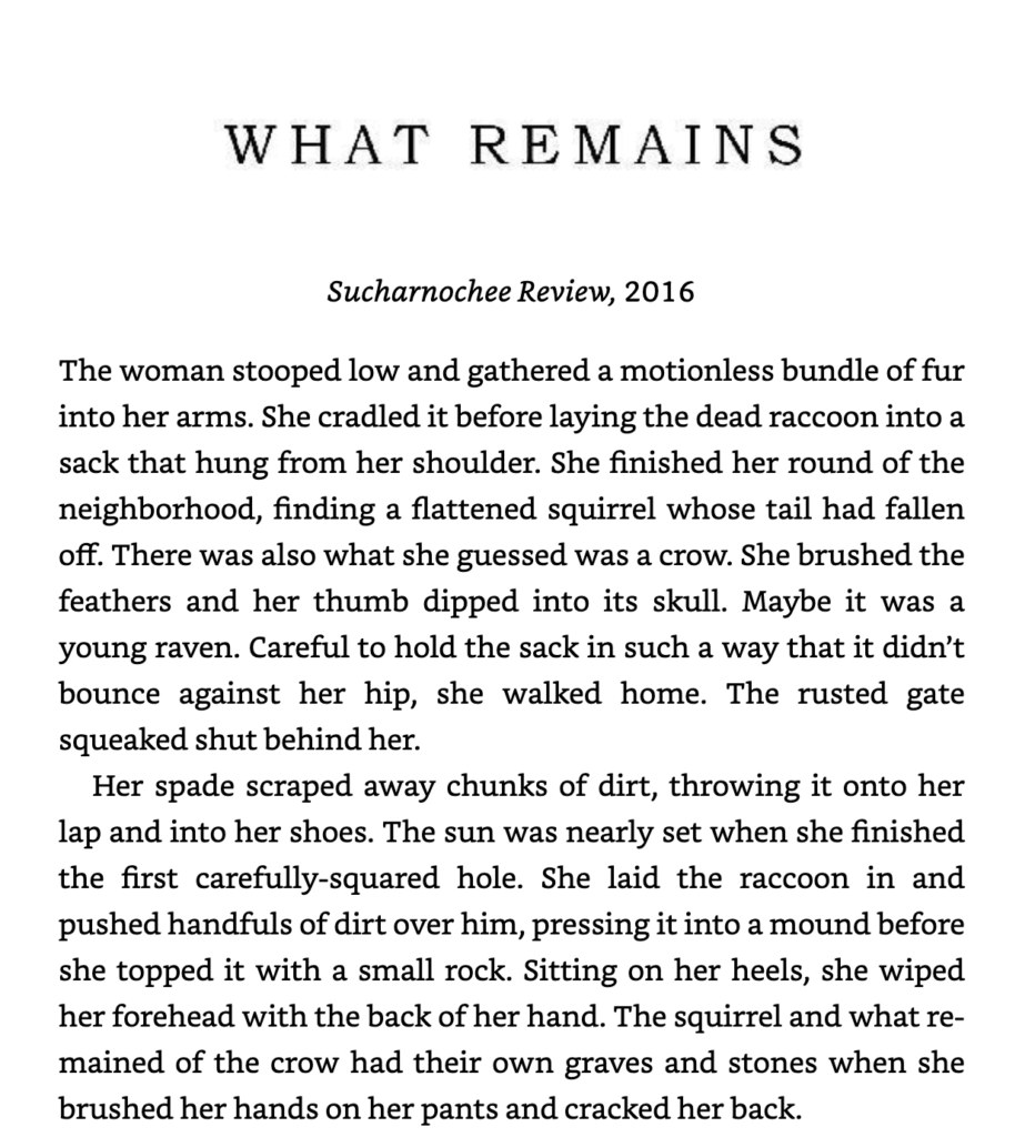 how to write a short story - opening example