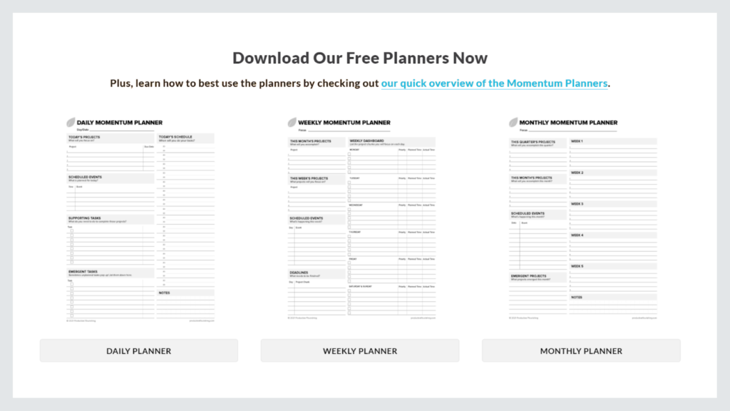 Free Daily And Weekly Planner Pages