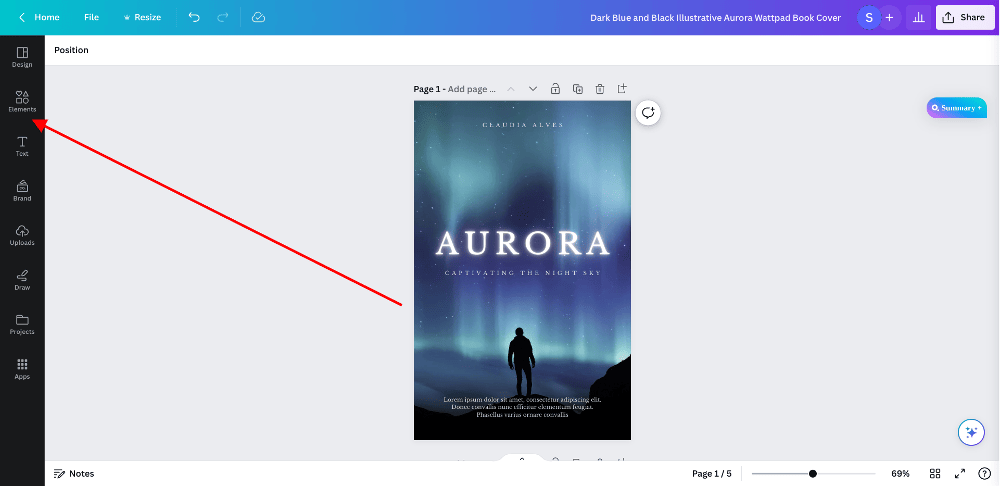 Canva Elements Category Screenshot