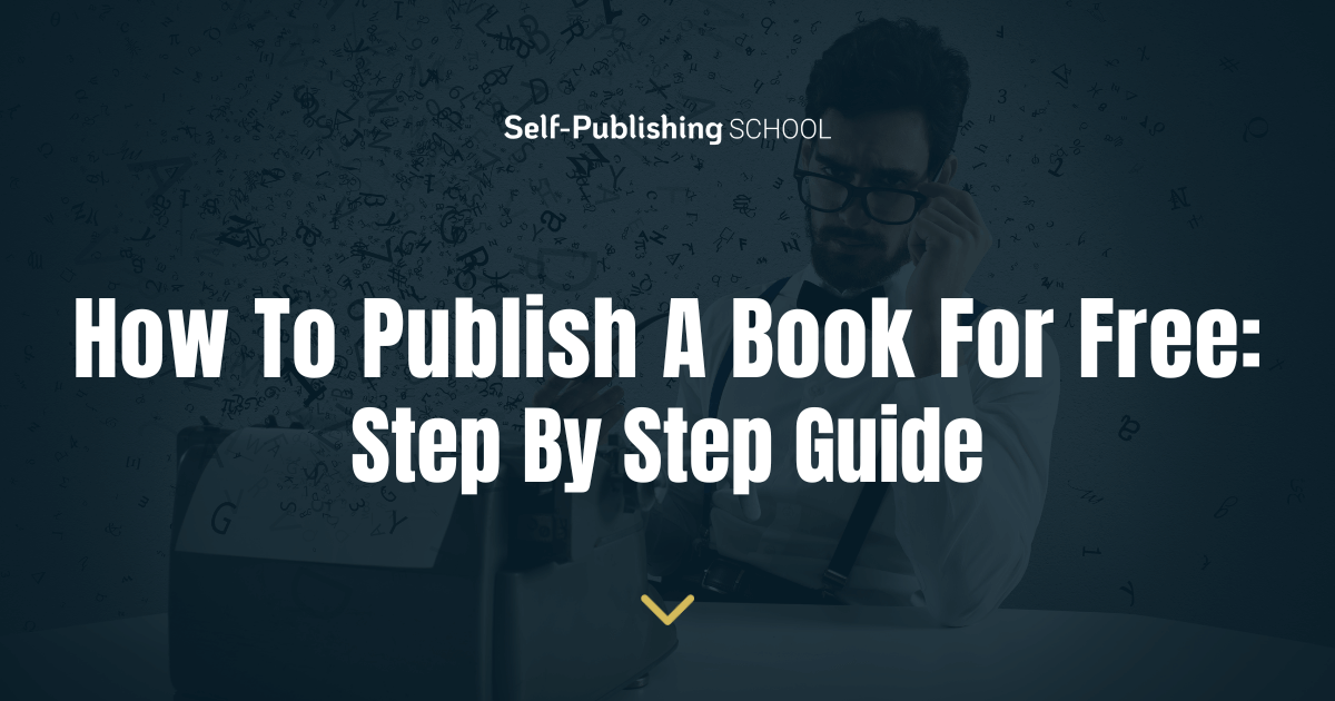 how to self publish a book for free