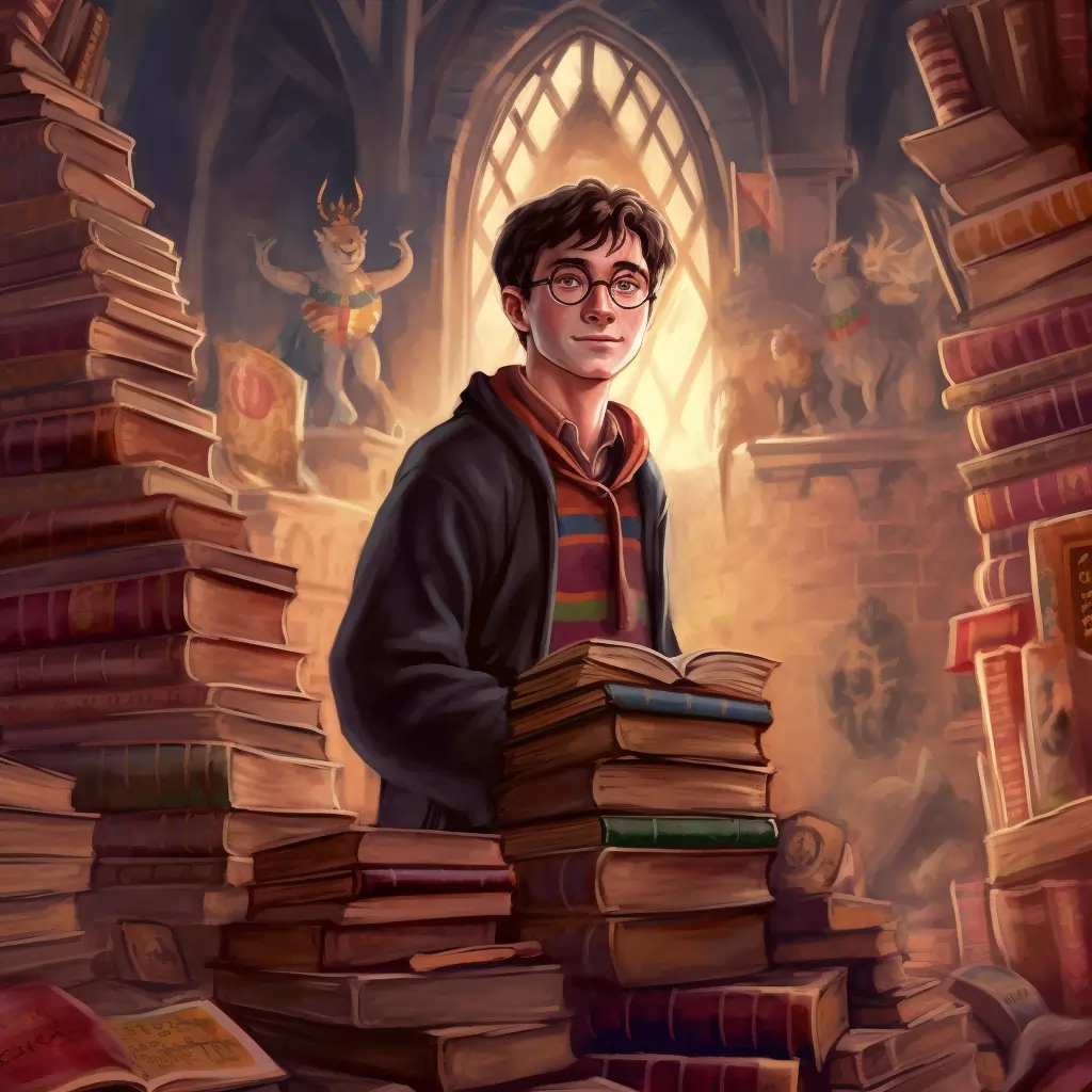 Harry Potter Books In Order Illustration Of All Books