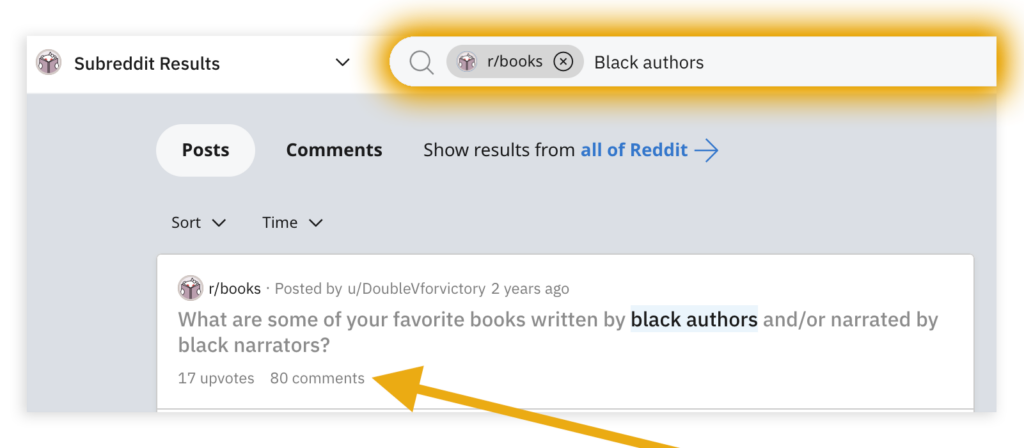 how to find books by black authors reddit example