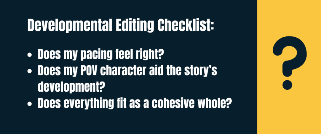 Developmental Editing - Checklist