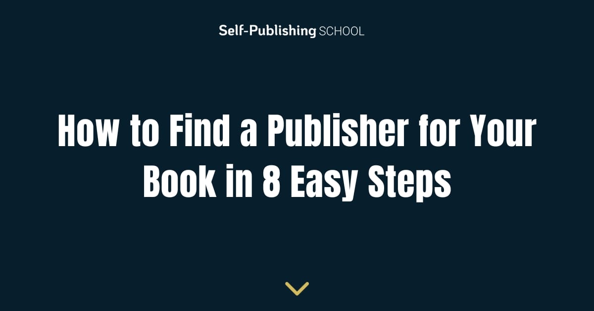 how to find a book publishing agent