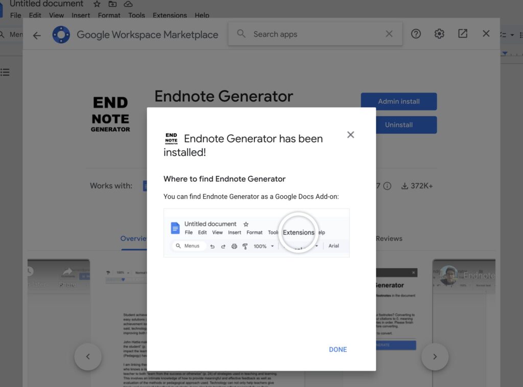 Formatting Endnotes In Google Docs Example 3