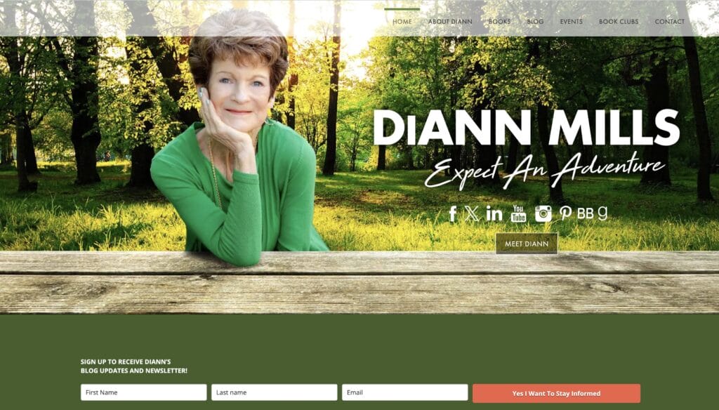 DiAnn Mills website DiAnn Mills website