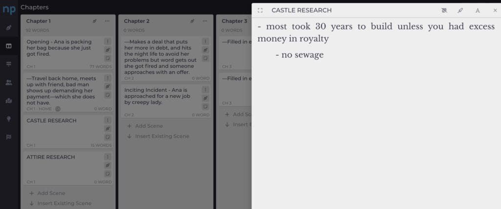 example of where to save research when writing historical fiction novels