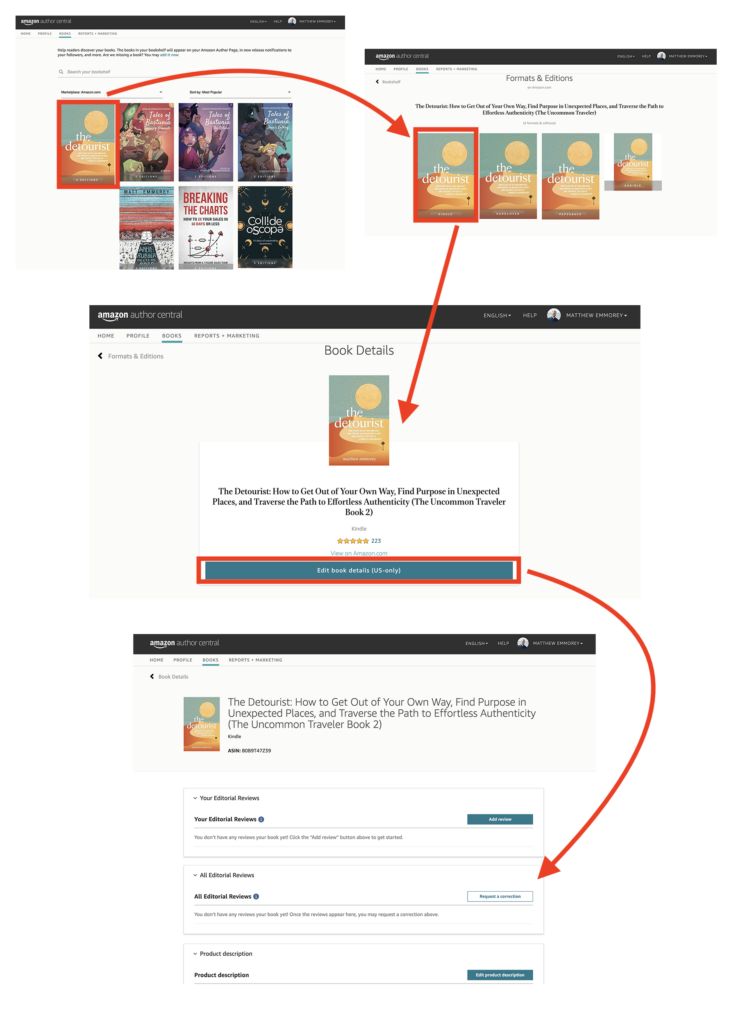 amazon author central book page amazon author central book page overview