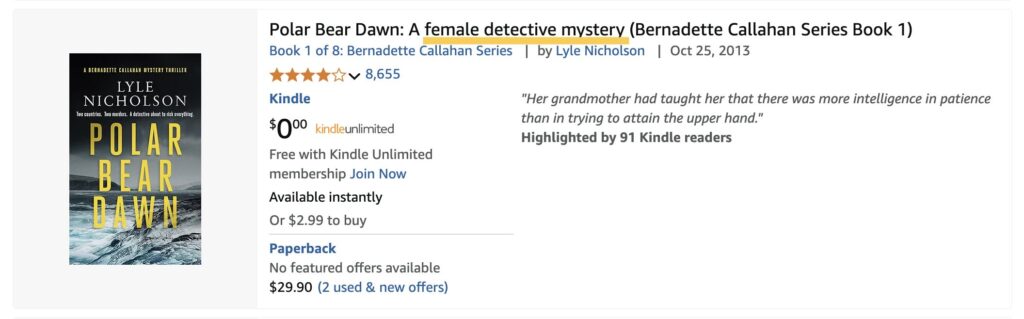 Example Of Keyword In Amazon Book Title For Kdspy Review