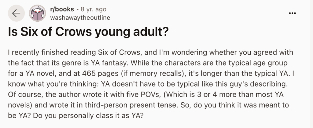 new adult vs young adult ambiguity example