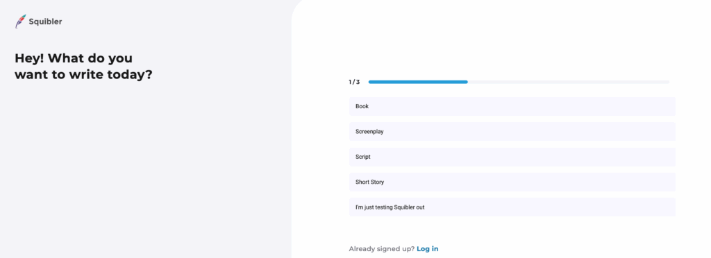 Screenshot Of Squibler Prompts