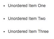 An Example Of What Unordered Lists Look Like In Html.