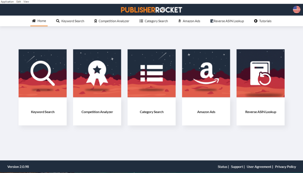 Screenshot Of Publisher Rocket Homepage To Discover Which Amazon Book Categories Make Money