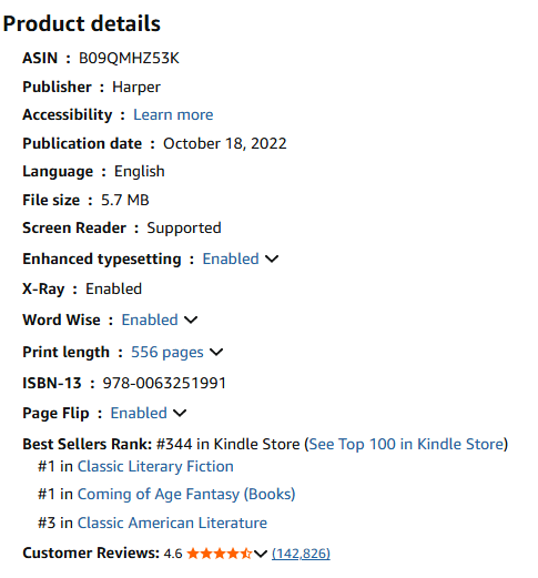 Book Details For Demon Copperfield By Barbara Kingsolver