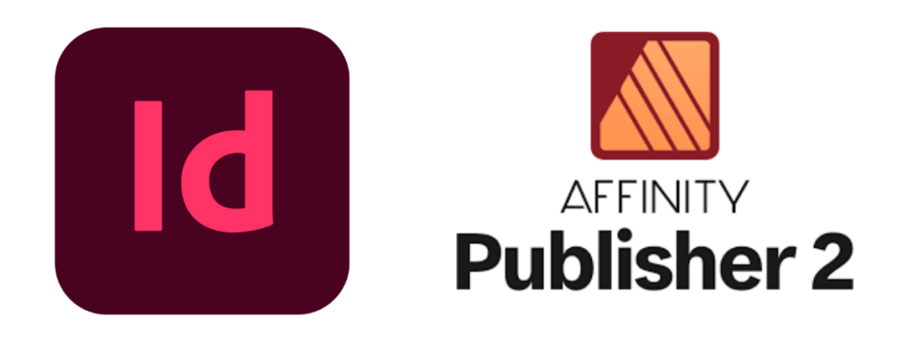 Affordable Self-Publishing Options Comparison Between Indesign And Affinity Publisher 2 Formatting Software (Logos)