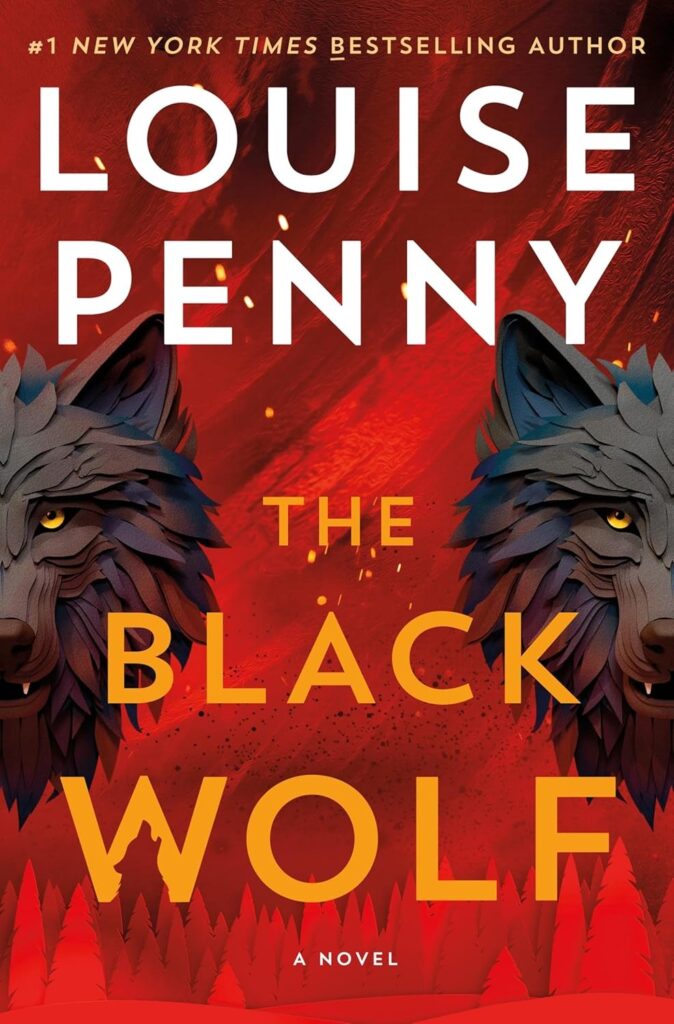Book Cover Typography Combination Cover Example: The Black Wolf By Louise Penny