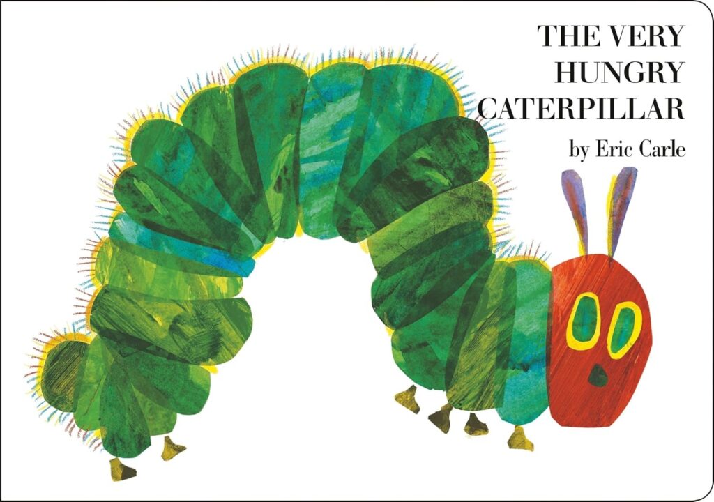 Book Cover Typography Combination Cover Example: The Very Hungry Caterpillar By Eric Carle